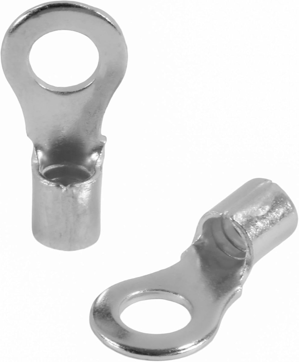 14041, 4,0-6,0mm2, M5, 25 stuks ringkabelschoenen, zilver