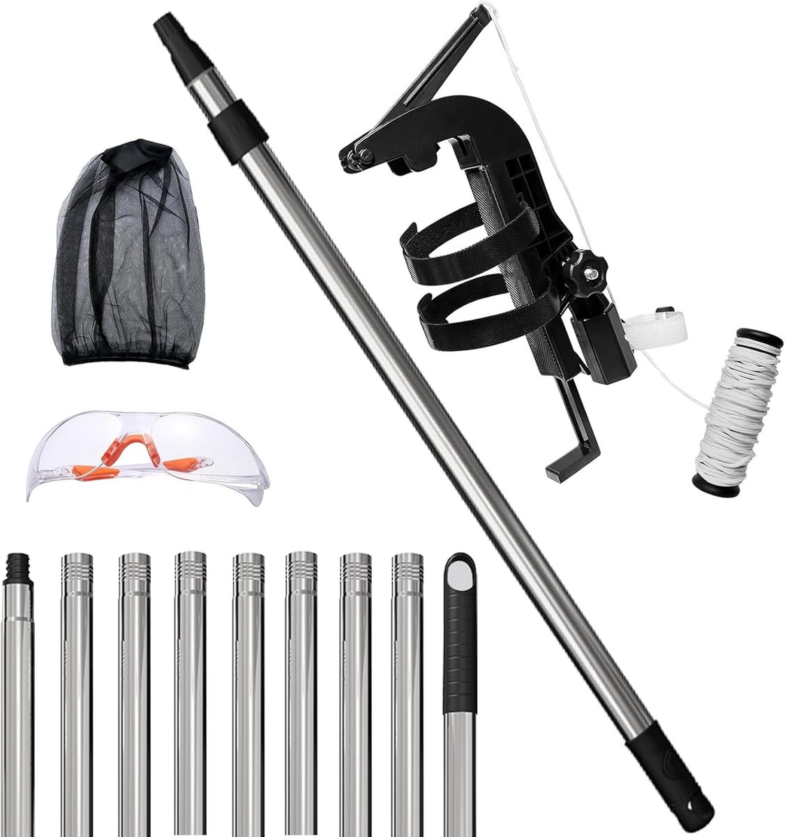 Verlengingsstangen adapters, instelbare hoek-spray-extender, met 3,6 m spraybussen verlenging, spraybussen verlengingsstangen, spraybussen verlengingsstangen-adapter, spraybussenhouder