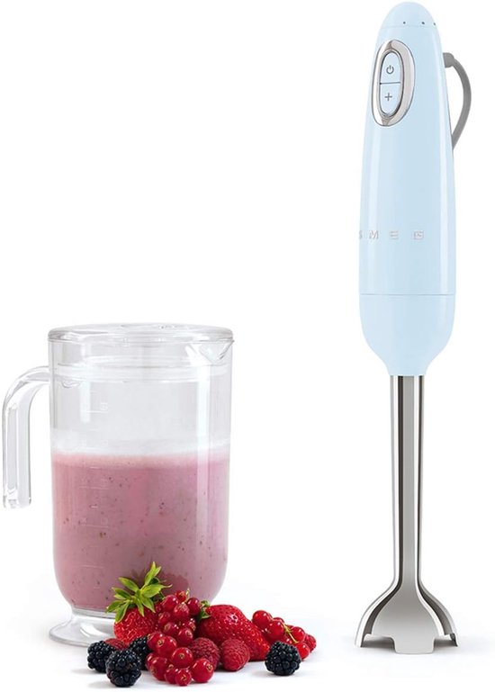 Hand Blender - Staafmixer Blenderset - Gladde Smoothies Maken - Ergonomische Handgreep - 700 Watt - Pastelblauw — afbeelding 2