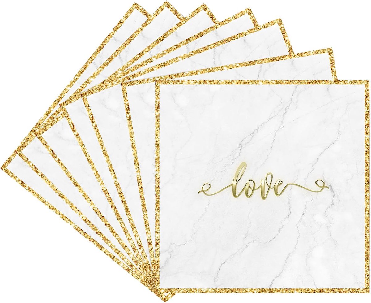 Papieren servetten set van 20 - milieuvriendelijk - prachtig design - perfect voor Valentijnsdag - SnelShoppen