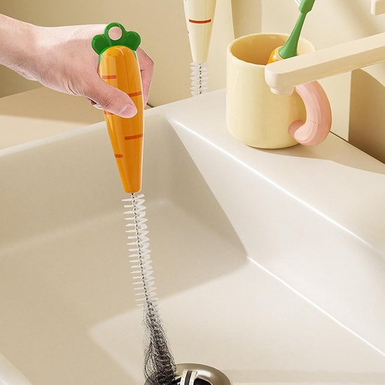 Gootsteenontstopper voor Haar Pijpbescherming Ontstopper Reiniger | Gootsteen Ontstoppingsveer voor Verstopte Afvoer Tool Voor Riool Badkuip Toilet Station School Thuis Camper Appartement — afbeelding 3
