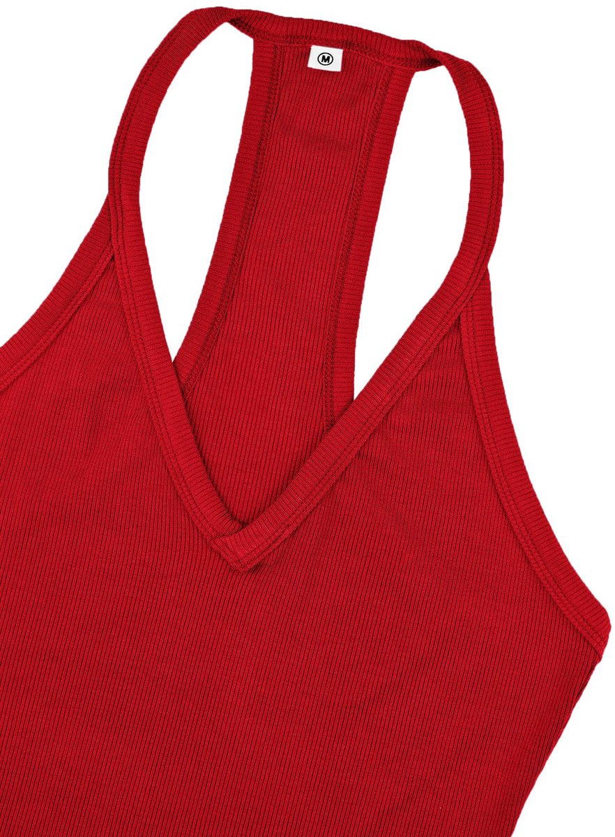 Tanktop dames S - RIPP V-hals - spaghetti bandjes - elegant en comfortabel - SnelShoppen