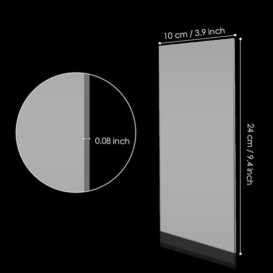 Dubbelzijdige Dikke Vaatwasserbestendige Schraper - Acryl Glazuur Gladmaker voor Botercrème Glazuur Decoratie Bakken Liefhebber Beginner Thuis — afbeelding 5