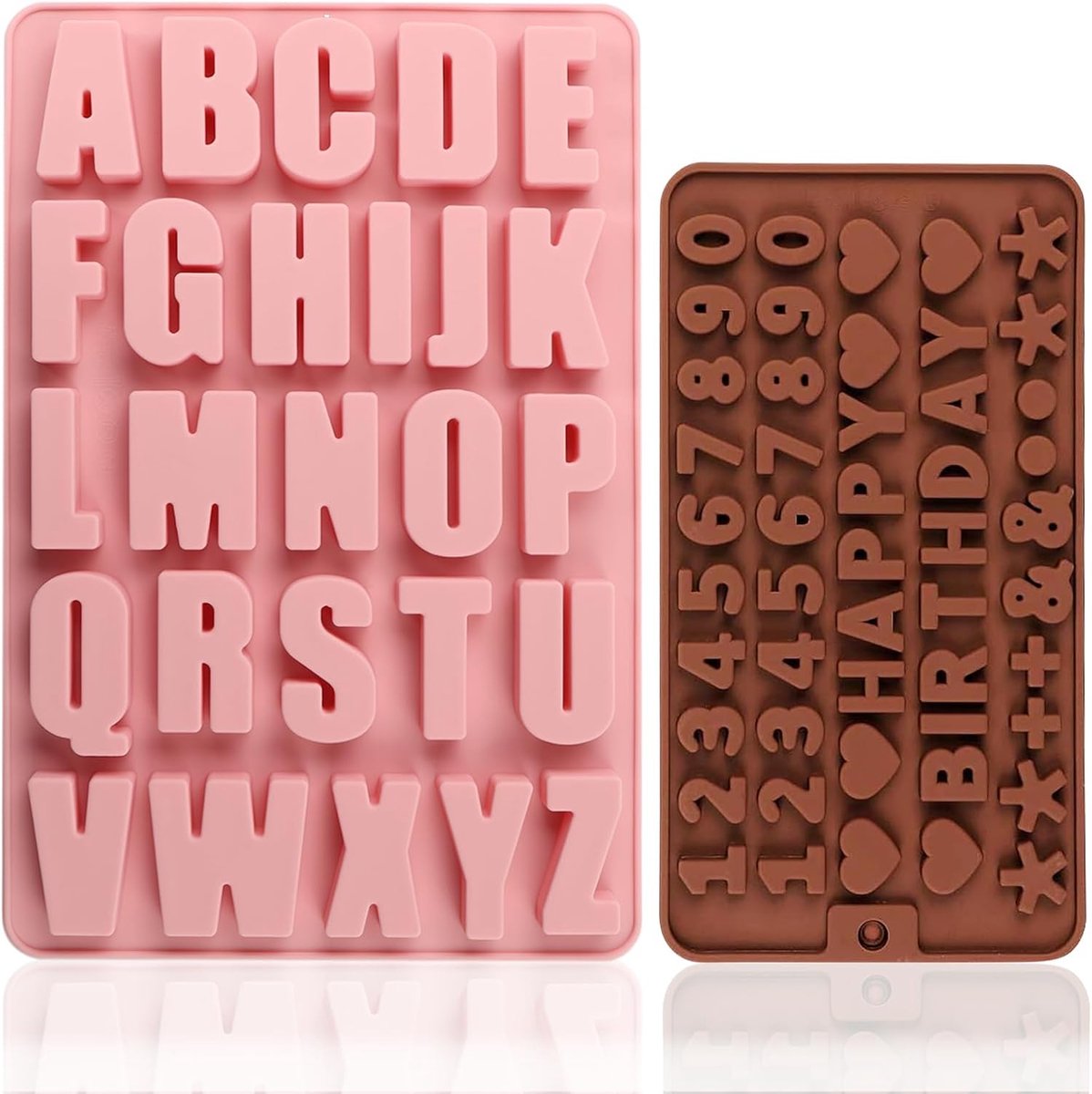 Vorm Letters, Gietvorm Letters Siliconen A-Z, Siliconen vorm Cijfers 0-9, Siliconen Vormen, Gietvormen, Letters Groot, Zeepvorm, Epoxyharsvormen voor Decoratie, Jubileum