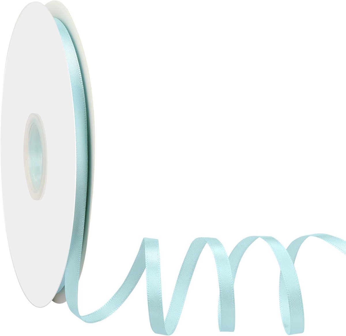 0,6 cm 91 m lichtblauw satijnen lint linten