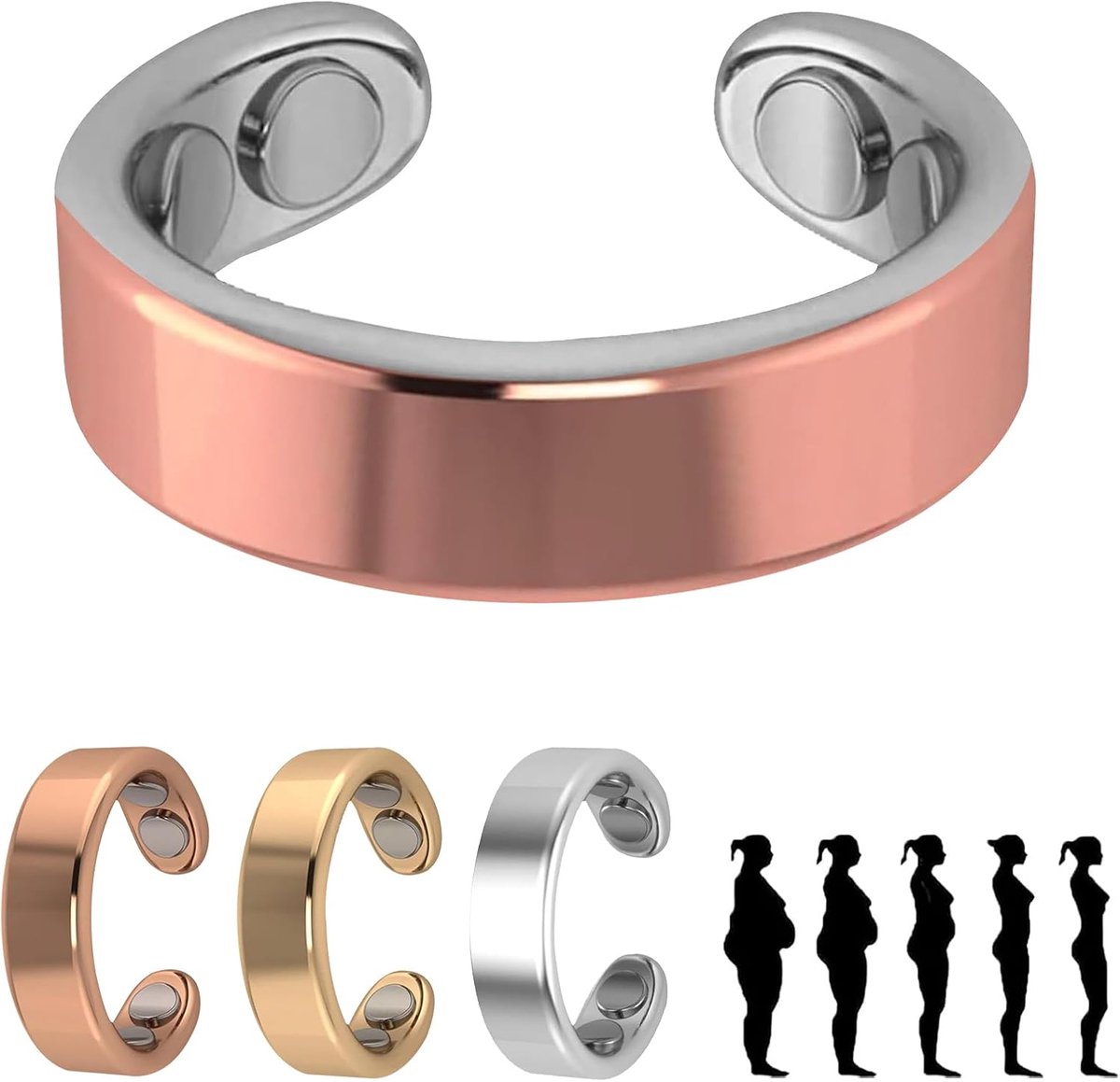 Ring voor dames, overgang, Sömni ring voor mannen en vrouwen, ontspanning, verbeterde tweede generatie, slaaphulp voor vermoeidheidsvermindering, sömni ring voor dames, originele menopauze