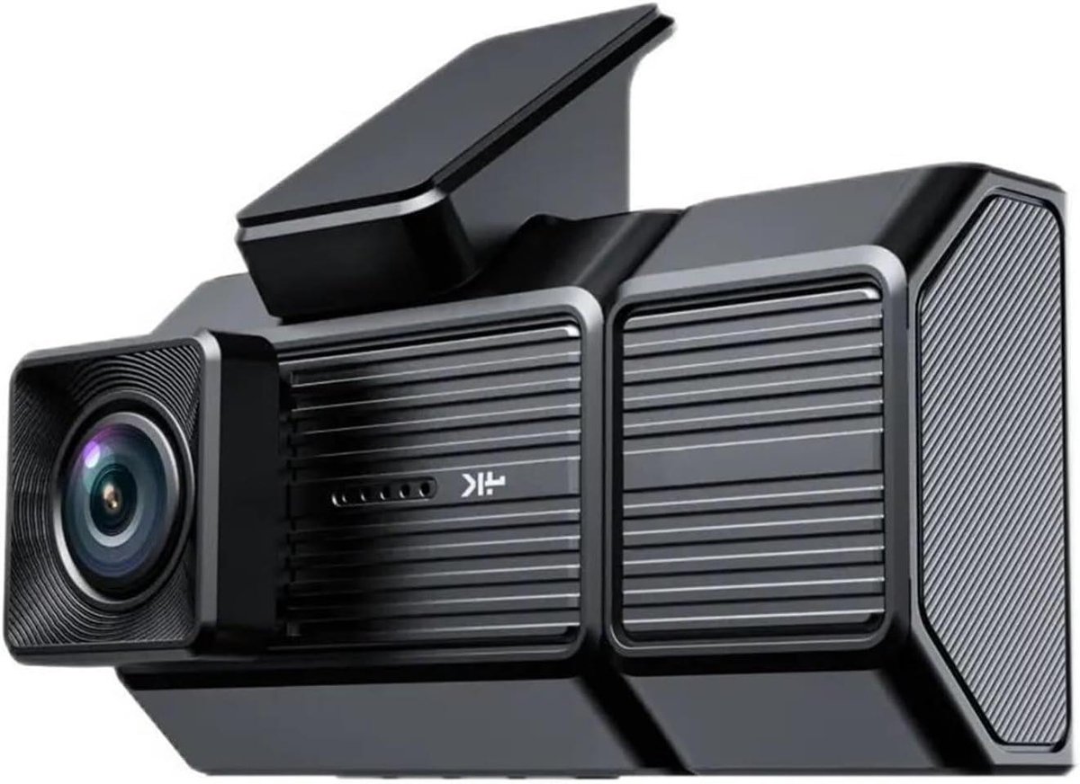 Dashcam 4K - Autocamera DVR - Verkeersincidenten Vastleggen - Drievoudige Camera - 128GB - Zwart