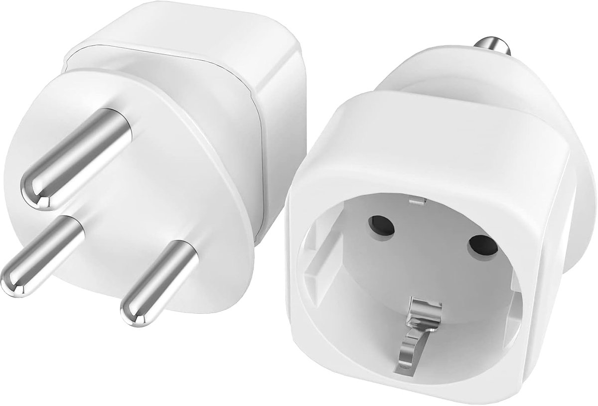 Reisadapter Duitsland naar Zuid-Afrika - Type C/E/F naar Type M - 16A 4000W - Ideaal voor opladen - SnelShoppen