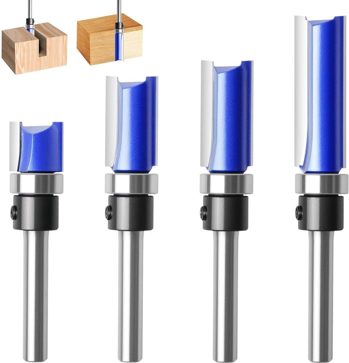 Frezen voor houtbewerking 6mm - C3 carbide - precisie snijden - ideaal voor MDF en hardhout - SnelShoppen