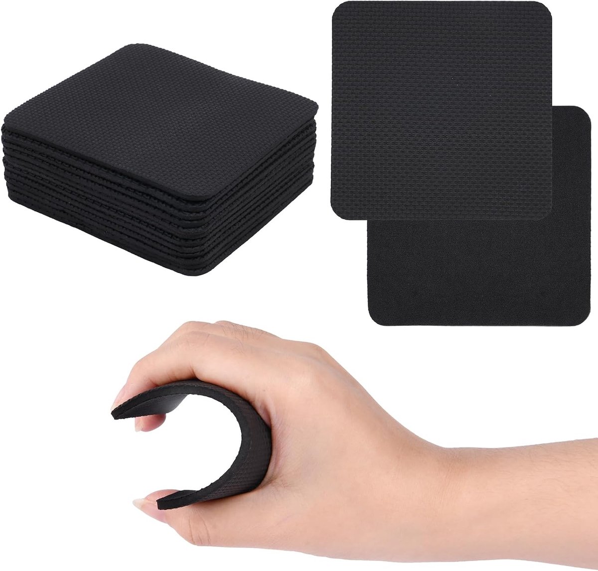 Grip Pads 12 Pack - Neopreen Training Pads - Alternatief voor Gym Handschoenen - Ideaal voor Gewichtheffen - SnelShoppen