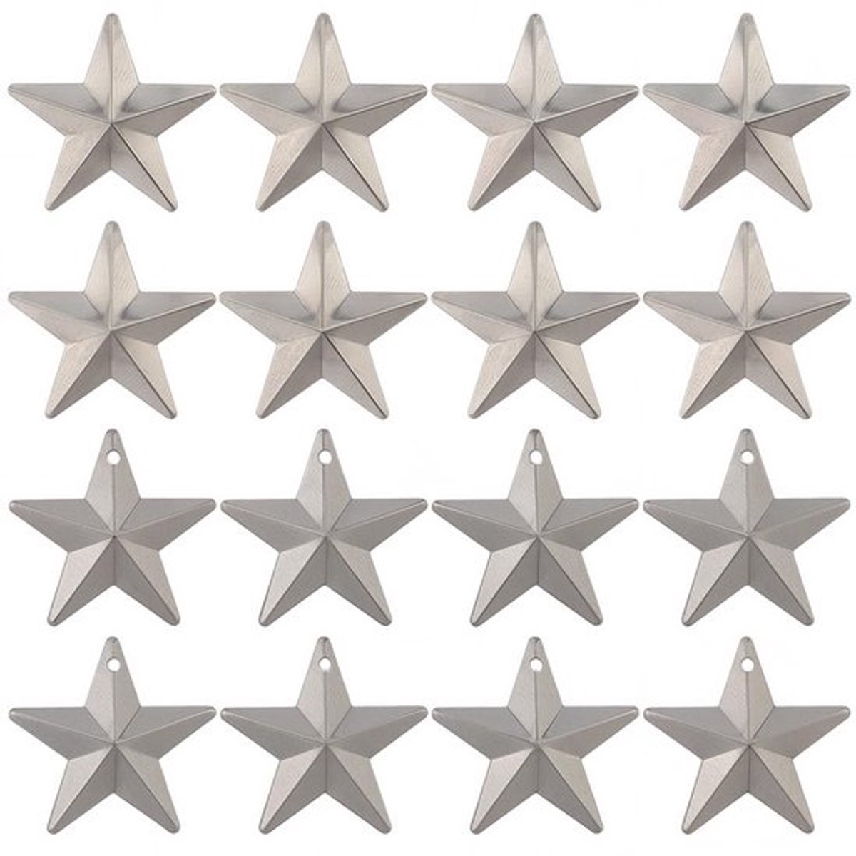 90 stuks metalen schuursterren, verroeste primitieve sterren, blikken dimensionale hangers, landelijke vijfpuntige steraccenten voor kunstnijverheid, Halloween, Kerstmis, boerderij, tuinmuur, huis
