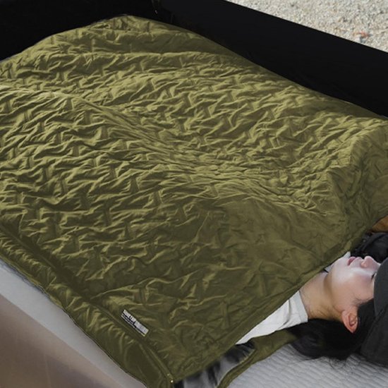 Warme Slaapzak - Camping Slaapzak Thermo - Outdoor Avontuur - Voetvrijheid Ritsontwerp - 190 x 70 cm - Zandkleur — afbeelding 2