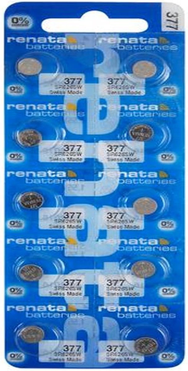 Knopcelbatterij SR626SW 1.55V - Hoogwaardige Lithium - Pack van 10 - ShopVlot