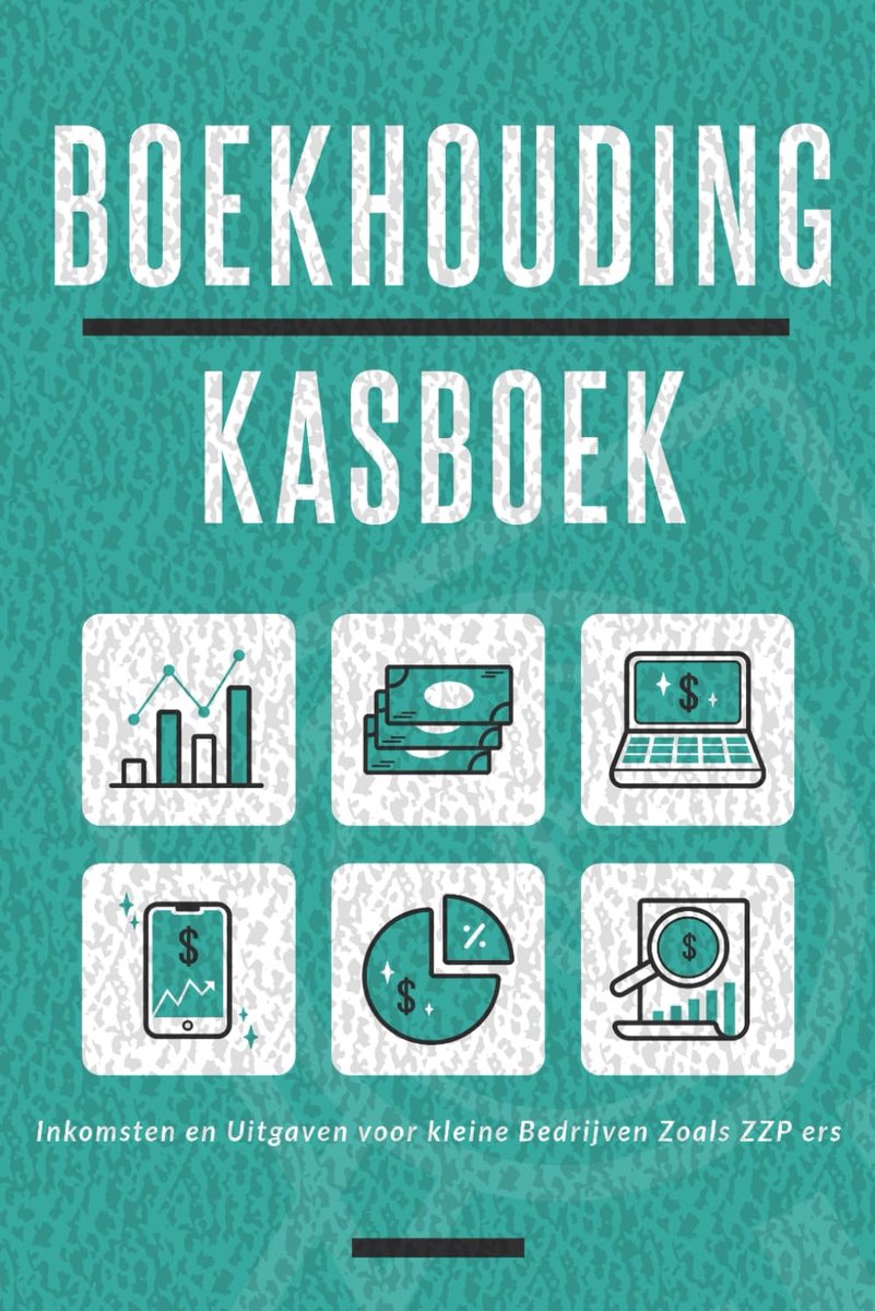 Kasboek invulboek - 120 pagina's - grip op inkomsten en uitgaven - ideaal voor kleine bedrijven - ShopVlot
