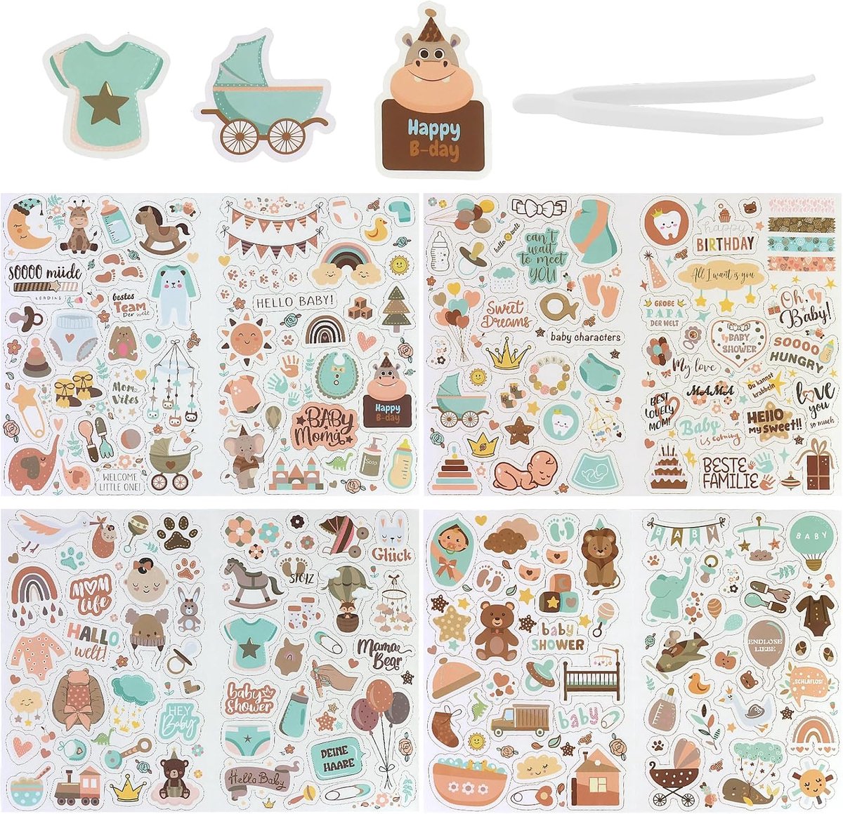 Baby scrapbook-sticker - 1 stuk - liefdevol ontwerp - perfecte decoratie voor herinneringsalbum - ShopVlot