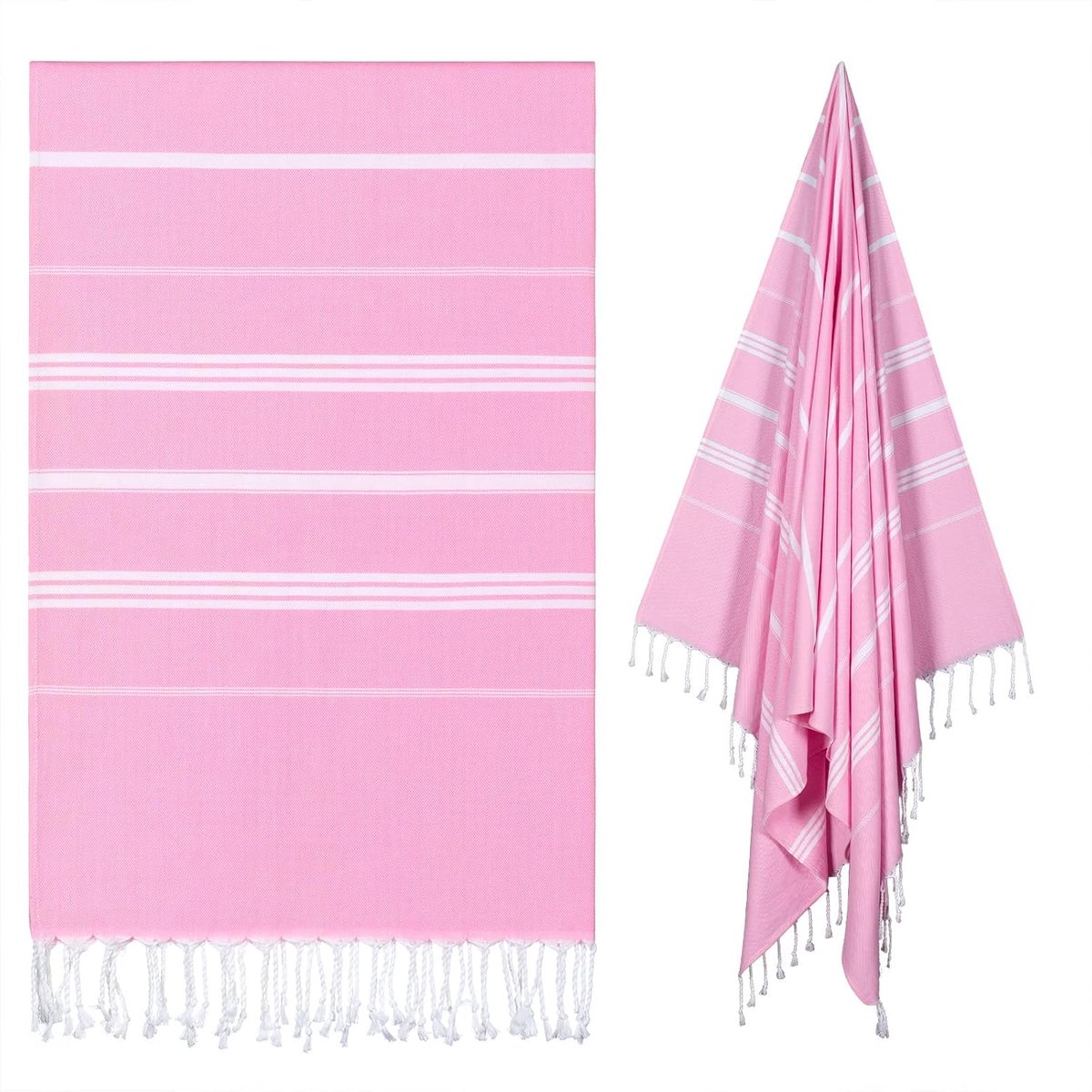 Turks Strandlaken Oversized - 100x177cm Sneldrogend Zandvrij - Comfortabel voor aan het Strand - ShopVlot