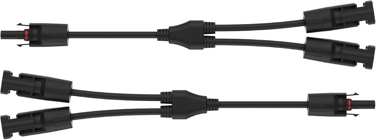 Y-kabel connector voor zonnepanelen - 2 stuks - IP68 waterdicht - Eenvoudige aansluiting - ShopVlot