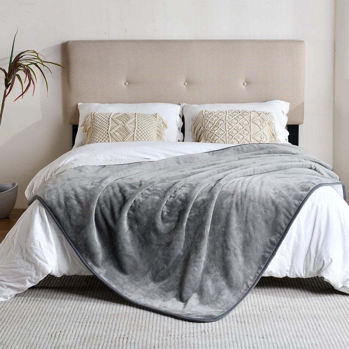 Waterdichte Beddeken 60"x80" - Omkeerbaar Sherpa Fleece - Vloeistofdicht - Bescherming voor meubels - ShopVlot