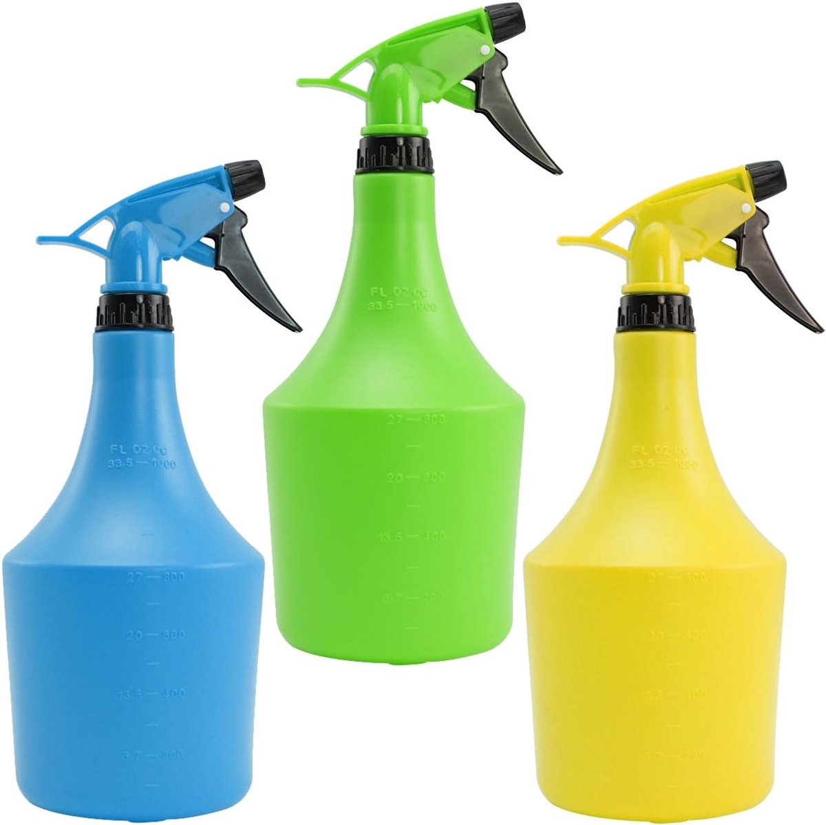 Spuitfles 1000 ml - kunststof - ergonomisch ontwerp - ideaal voor het besproeien van planten - ShopVlot
