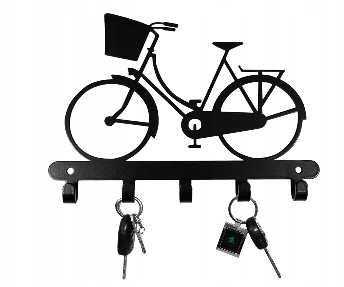 Fiets Woondecoratie Woonkamer Kapstok Haken Zwart 6 Haken