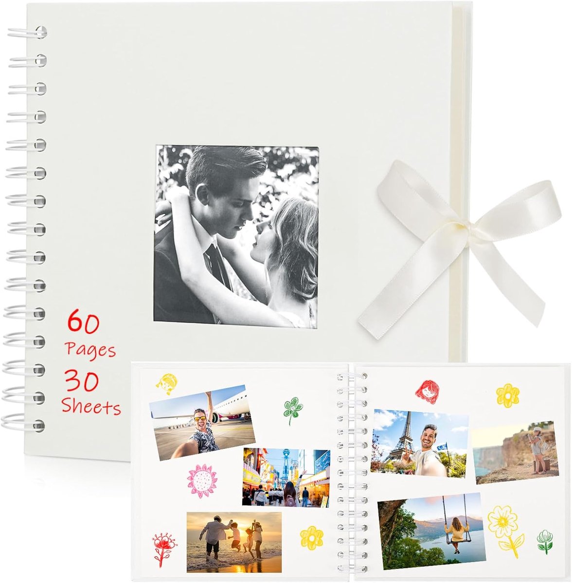 Fotoalbum 8 Inch - Beige DIY met 30 Vellen - Creatief Scrapbook - Perfect voor Herinneringen - ShopVlot