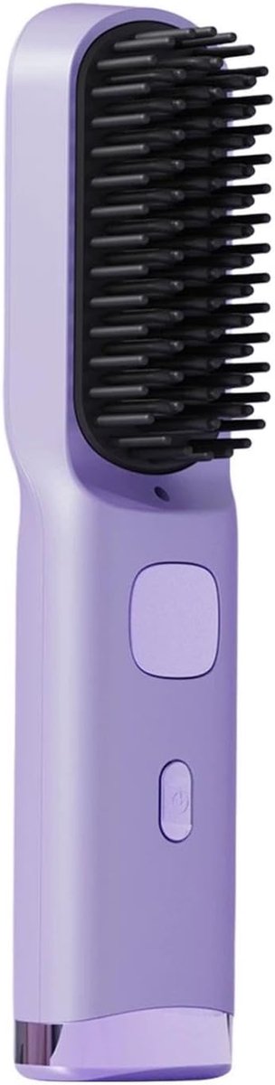 Draadloze Haarstijltang - Stijltang Borstel - Haar Stylen - Anti-verbranding Technologie - 27 x 5 x 5 cm - Zwart