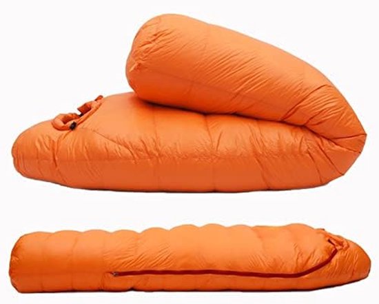 Slaapzak Dons Gevuld - Outdoor Kampeerzak - Kamperen en Reizen - Waterdicht Ademend Warm - Niet gespecificeerd - Zwart — afbeelding 2