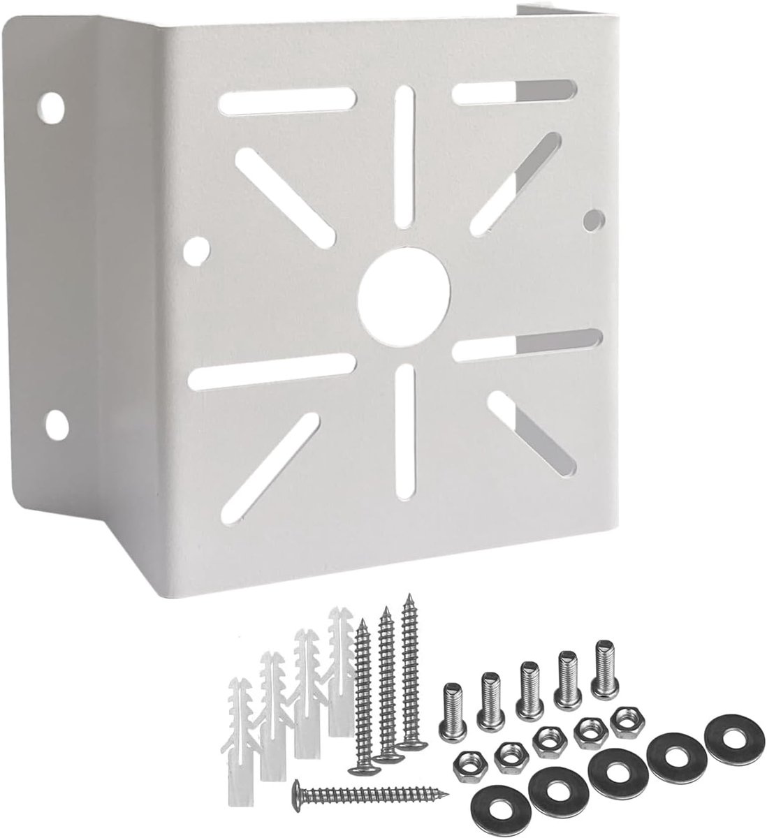 Beveiligingscamera hoekmontage - stevige metalen muurbeugel - 270° dekking - ideaal voor camerahoekinstallatie - ShopVlot
