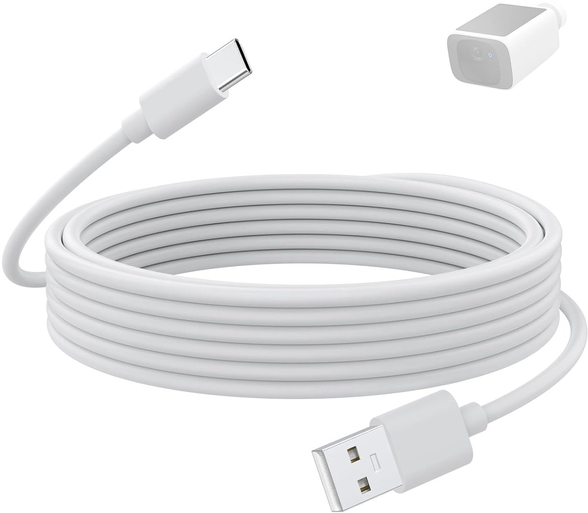Extensionkabel 3m - USB Type C - Compatibel met Eufy camera's - Ideaal voor continu opladen - ShopVlot