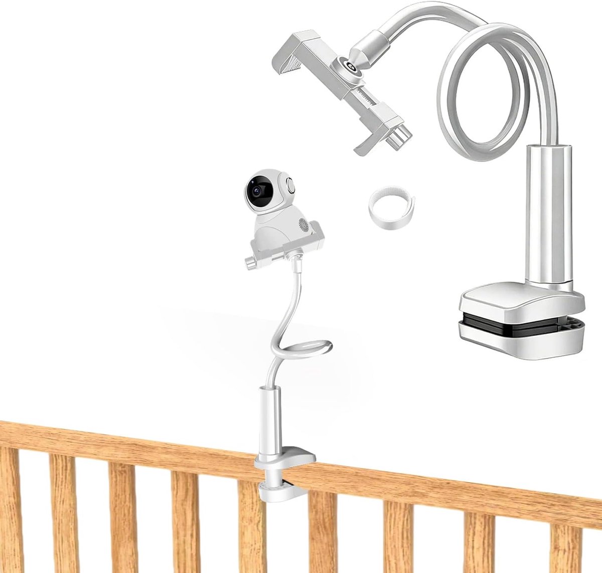 Baby monitor houder - Universele baby monitor standaard - Flexibel en verstelbaar - Ideaal voor veilige bewaking - ShopVlot