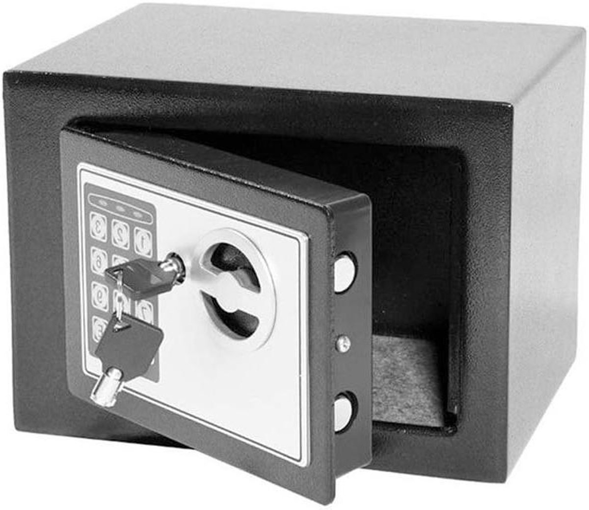 Digitale Kluis - Elektronische Kast - Veilige Opslag - Dubbele Beveiliging - 4.6L Inhoud - Grijs