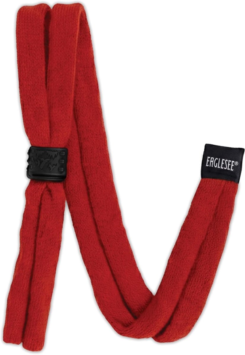 Thijox - Simple Cotton Eyewear Strap - Verstelbare Brilhouder Cord voor Mannen & Vrouwen - Rood Katoen - Ideaal voor Dagelijks Gebruik, Thuis of Onder