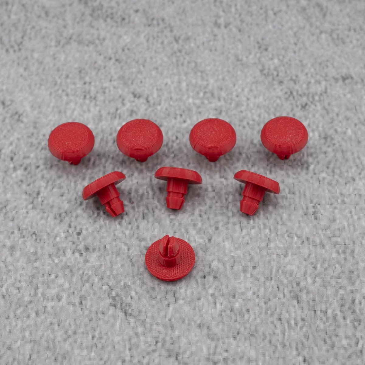 8 x reservebuffers, rood, compatibel met Lok Waggon naar LGB Spur G spoorweg tuinbaan accessoires (rood)