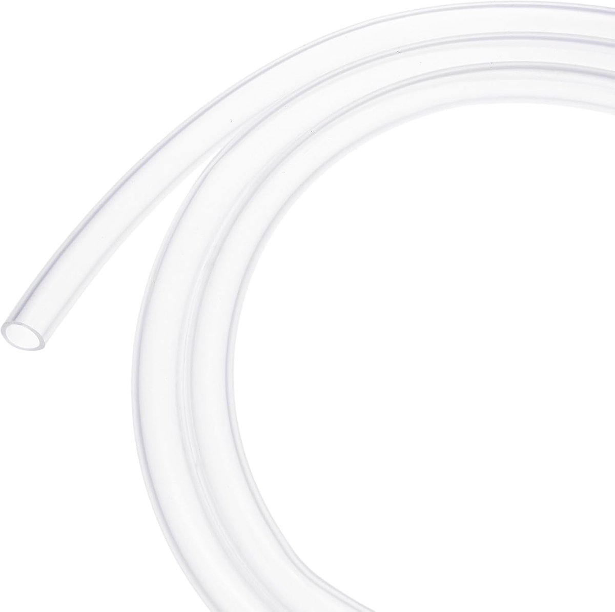 Siliconen slang, 3/8" (10 mm) ID x 1/2" (13 mm) OD flexibele siliconen rubberen buis, 3 M hoge temperatuur waterluchtslangpijp voor pomp/vloeistofoverdracht, brouwen/aquaponics [helder]