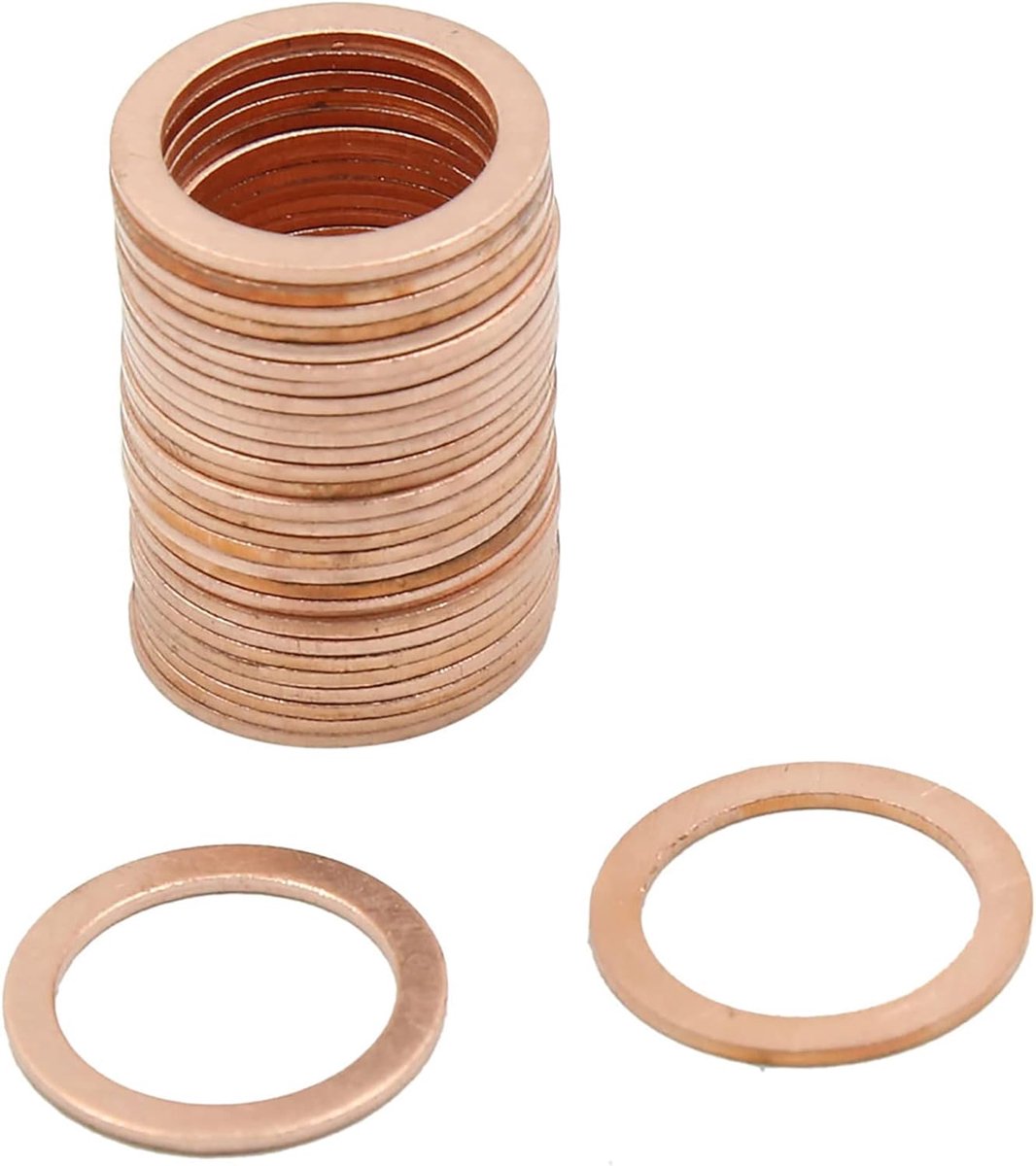 sourcing map 15 mm Dia Interne sluitring koper Motor Auto TV afdichting 30st