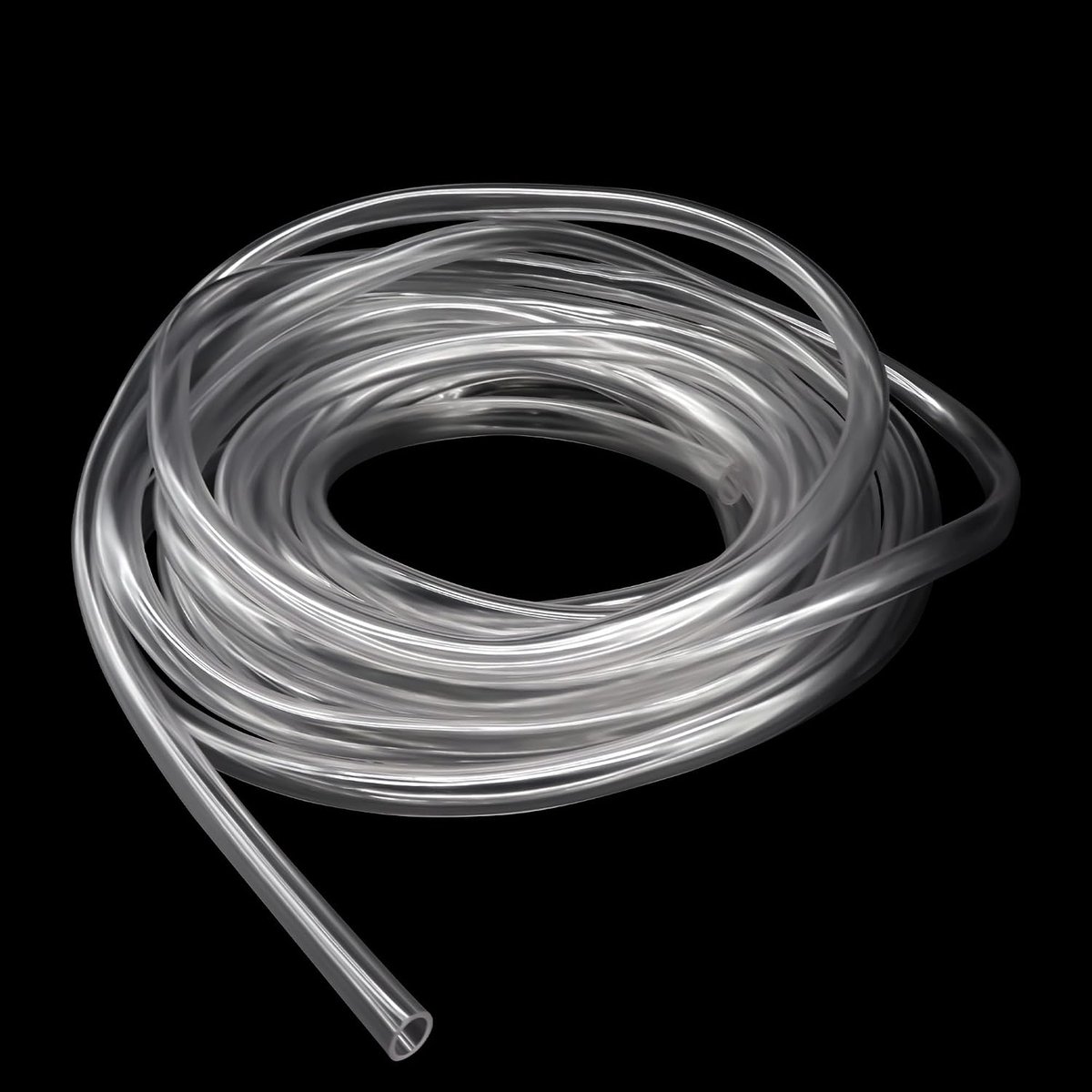 12 mm ID x 15 mm OD 6 m (19,6 ft) doorzichtige vinylslang PVC-buis, lichtgewicht en flexibele kunststof buis, waterluchtpijp