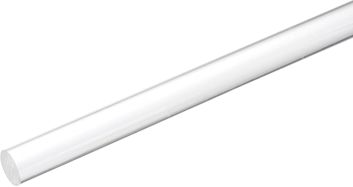 Ronde staven van acryl, 20 mm x 300 mm, transparante acrylstaven, kunststof staven, strips voor doe-het-zelf knutselen, verlichting, tuindecoraties, 20 mm x 300 mm