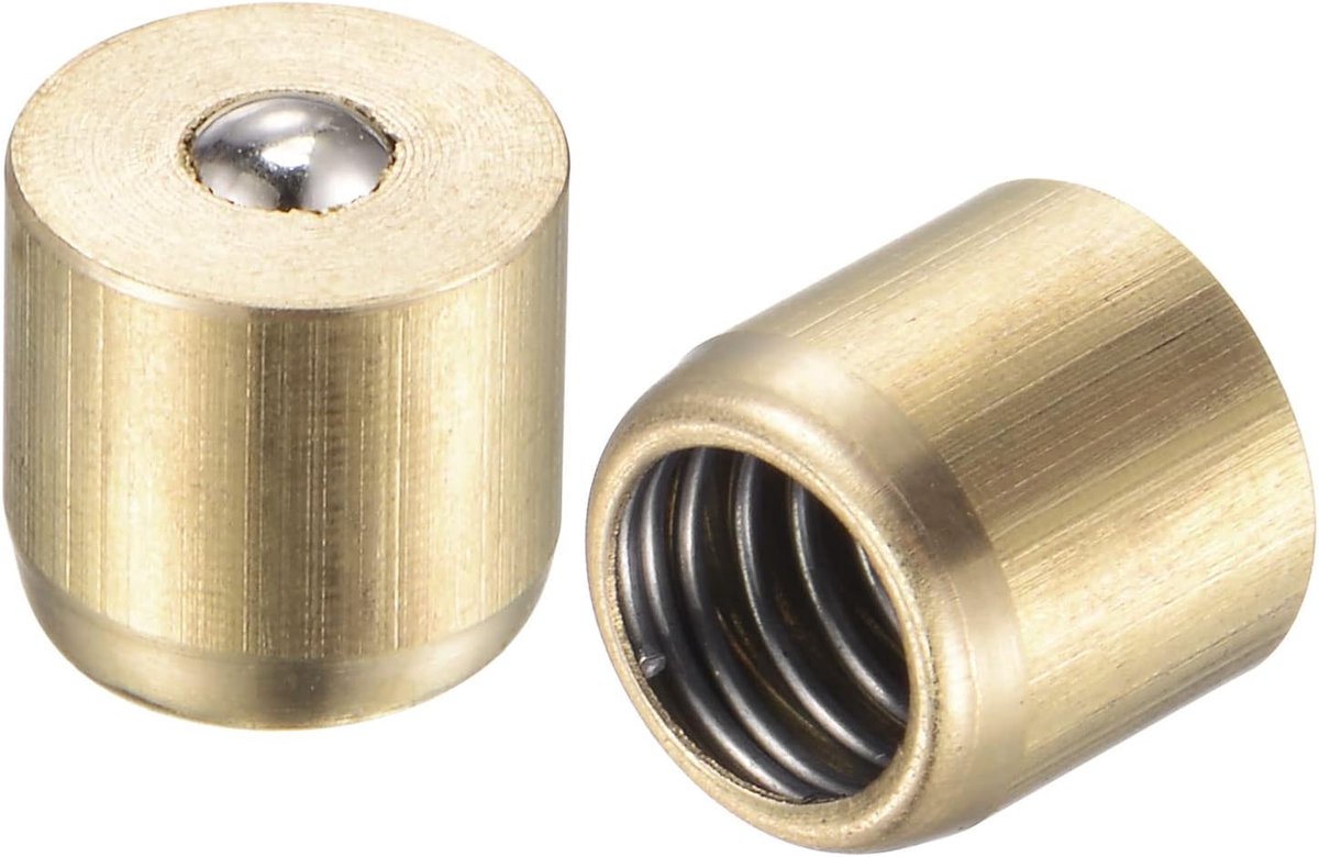 Sourcing map 10 stuks messing drukknop vetoliebeker kogelolie voor smeersysteem 8x8mm