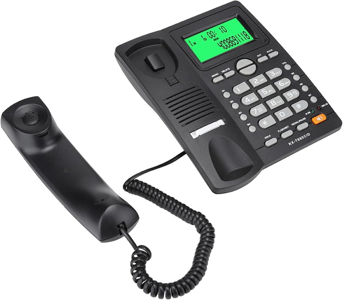 Vaste Telefoon - Thuiskantoor Telefoon - Duidelijk Bellen - Ruisonderdrukking - 677 g - Zwart