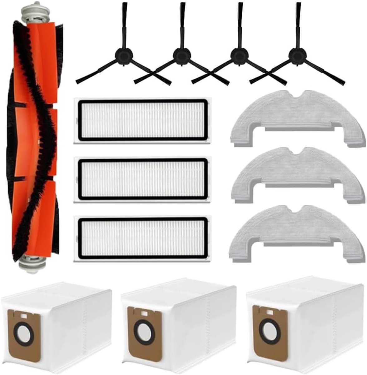 Accessoires set voor robotstofzuiger - 14-delige accessoires - inclusief borstels en filters - optimale reiniging - ShopVlot