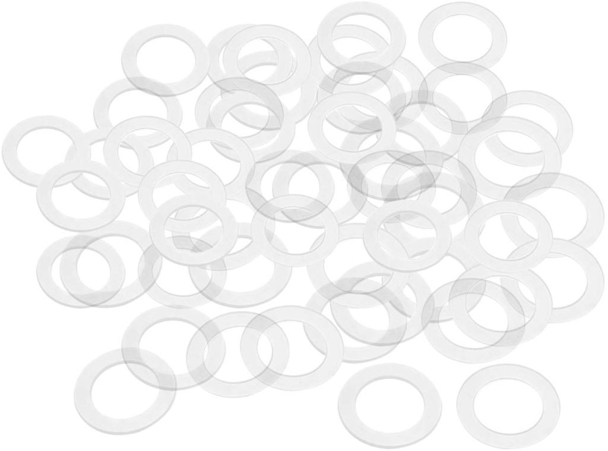 Platte ringen M4 bouten 8,5 mm OD 1 mm dik helder M18x27mmx1mm