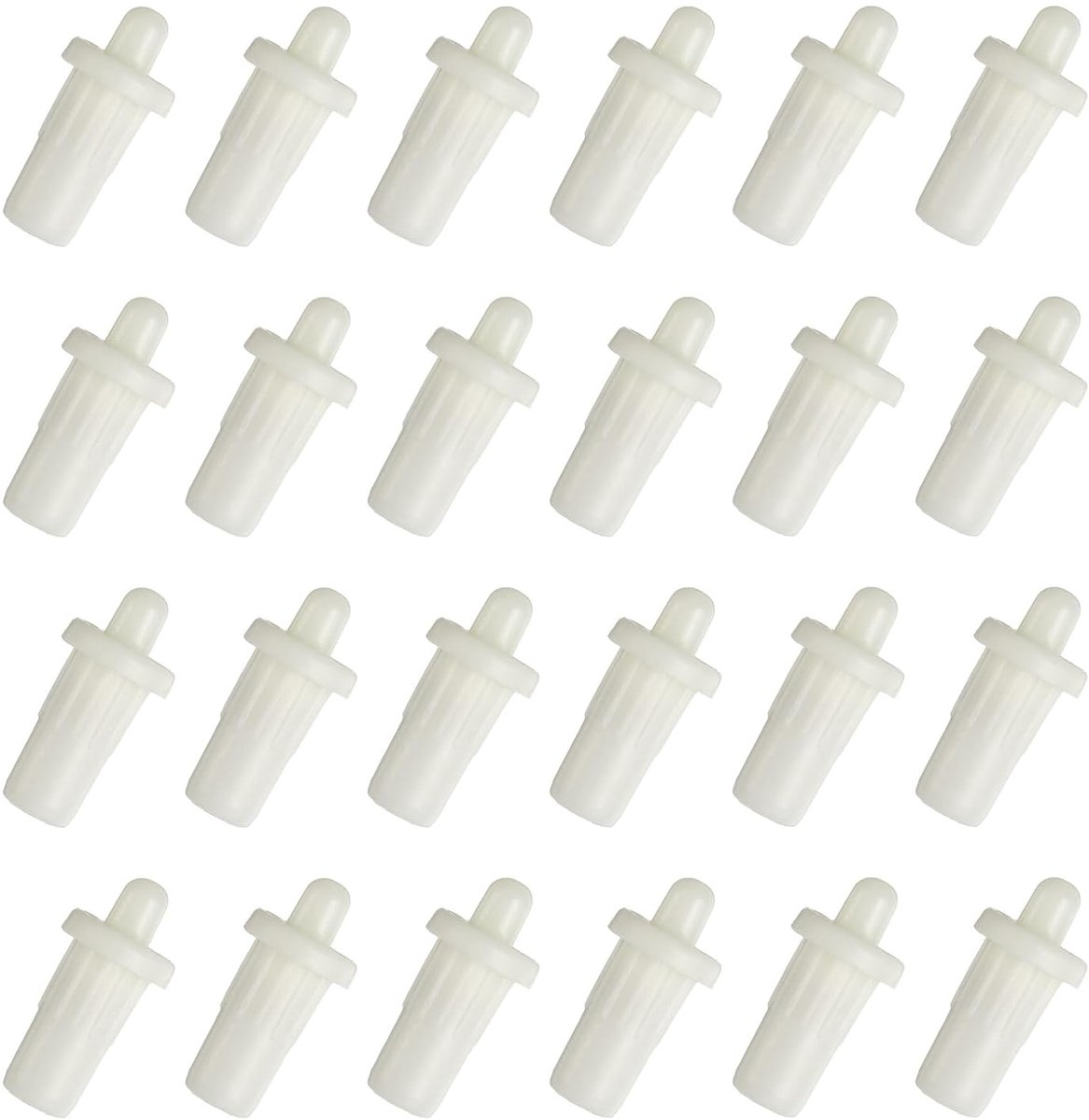7,5 mm kastdeur reparatiepennen 24 stuks kunststof dempers vervanging pennen veer as beladen meubelpennen deur paneel connector voor jaloeziekeuken kast wit