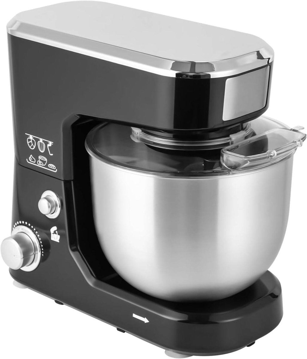 Keukenmachine 5 Liter - Deegmixer Mixer - Bakken Ingrediënten Mengen - Krachtige 1000 Watt Motor - 5 Liter Kom