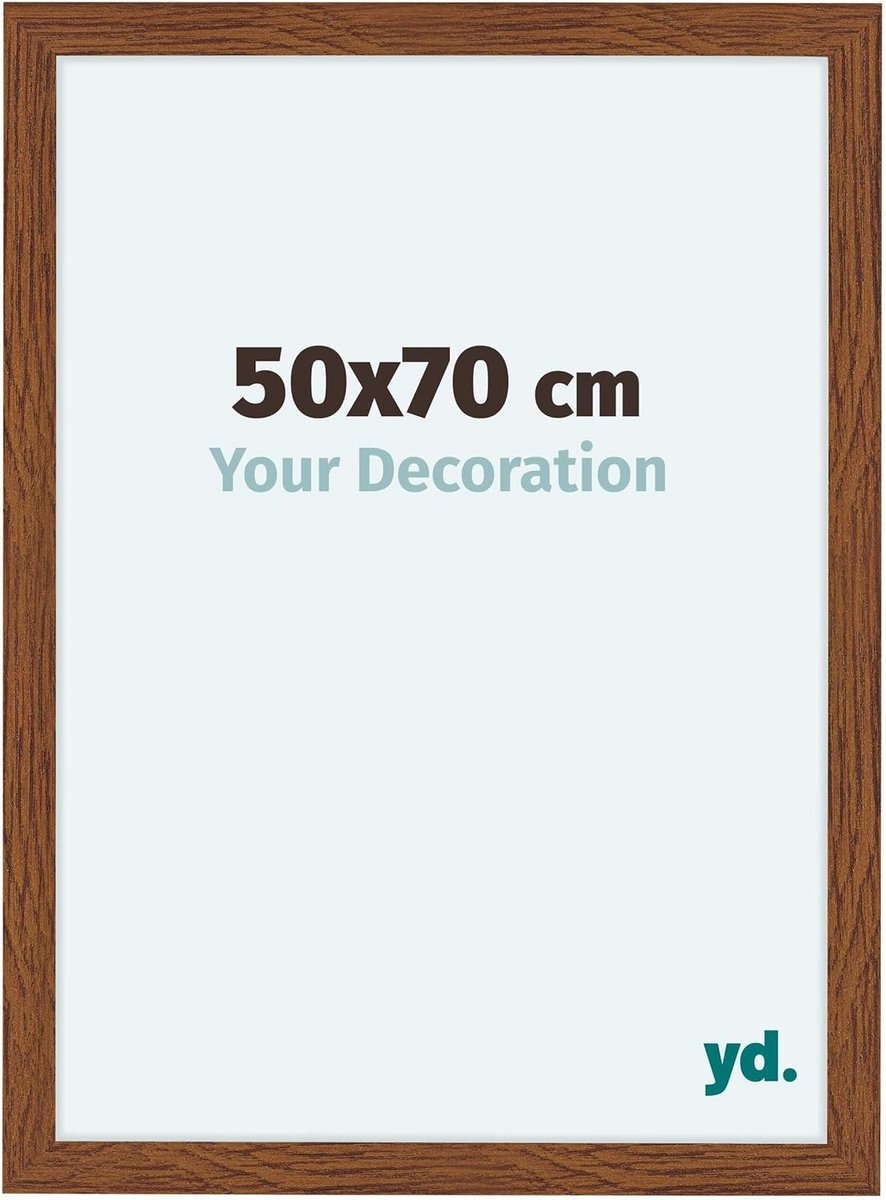 Fotolijst 50 x 70 cm - MDF met acrylglas - anti-reflectief - ideaal voor posters en kunstwerken - SnelShoppen