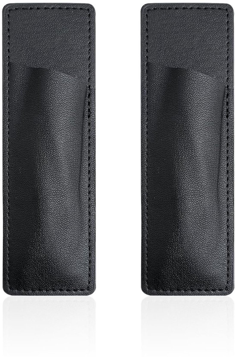 2-delige magnetische pennenetui, koelkast-magnetische pennenetui, magnetische penhouder, magnetische penhouder, perfect voor koelkast of whiteboard, zwart, Stijlvolle eenvoud
