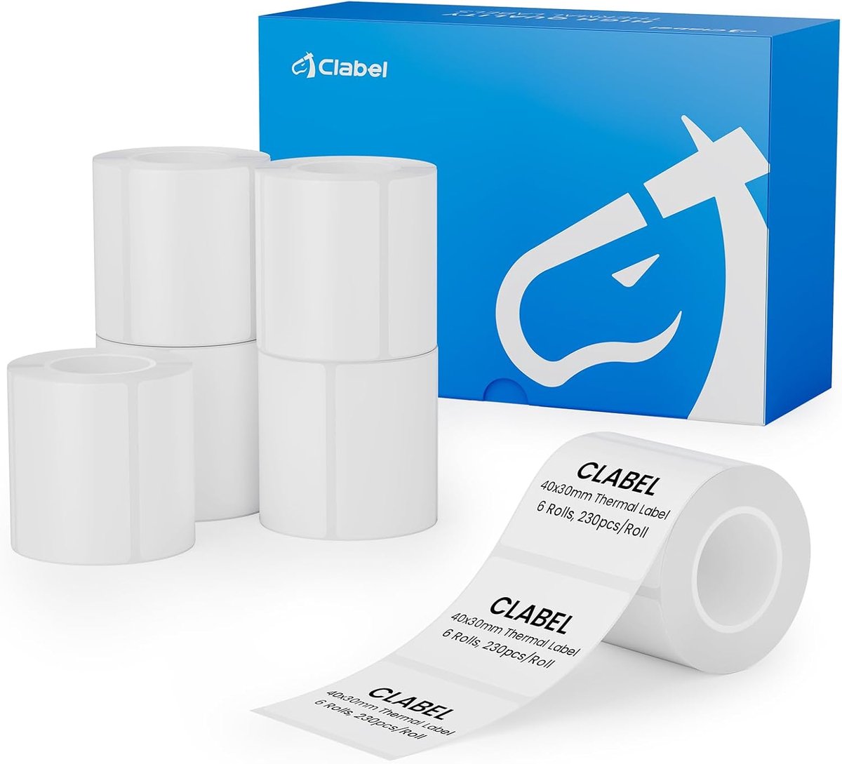 Thermische etiket tape 40 x 30 mm - Zelfklevende labels - Waterdicht en olie-resistent - Ideaal voor school en kantoor - ShopVlot