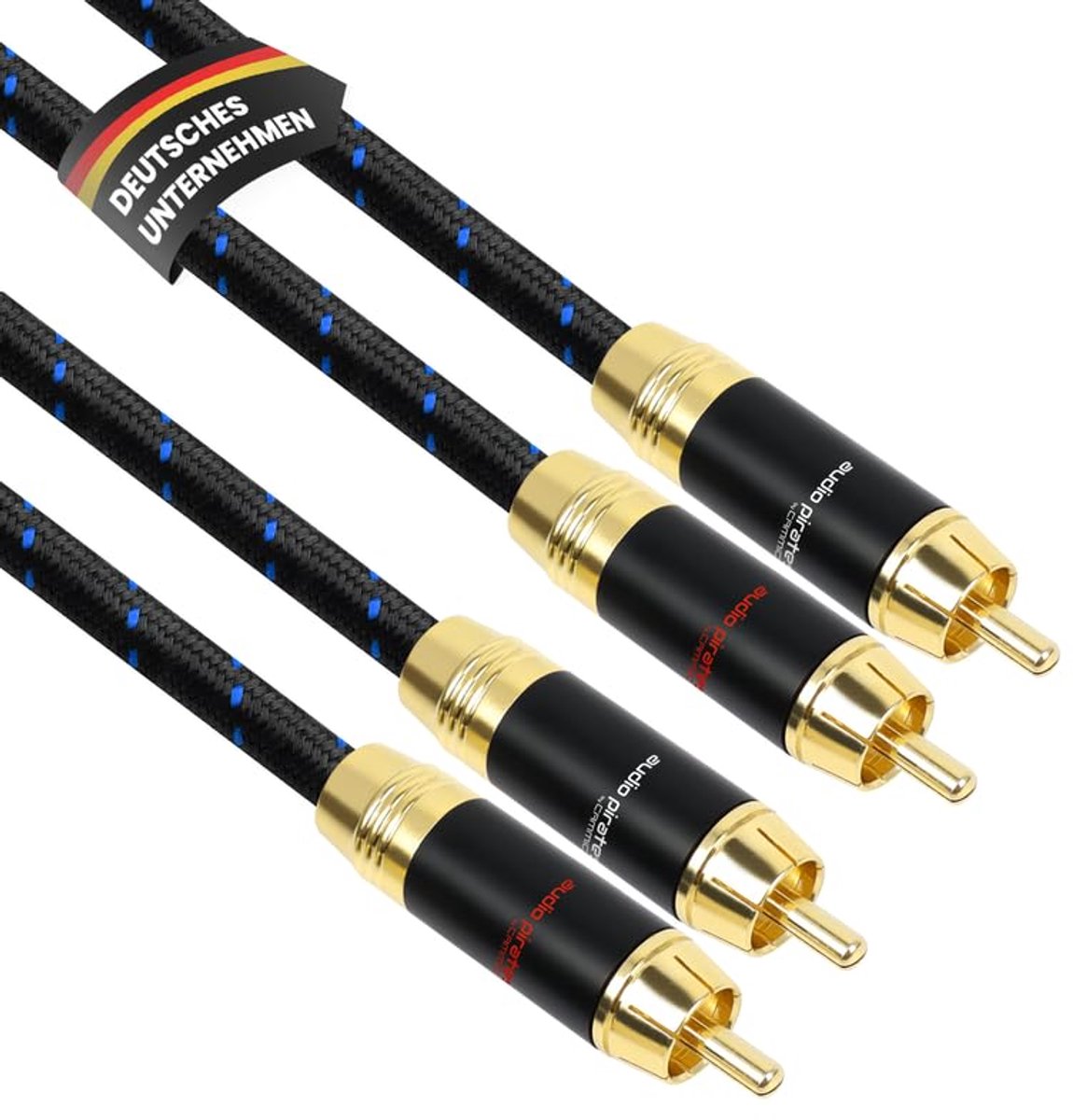 audio kabel 0,5 m - 2x RCA plug - hoogwaardig - perfecte signaaloverdracht - ShopVlot