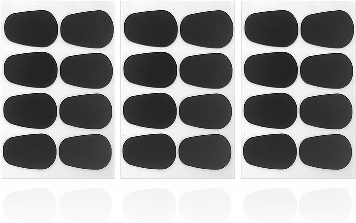 Saxofoon mondstuk pads 24 stuks - ovale rubberen pads - silicone - bescherming voor muziekinstrumenten - ShopVlot