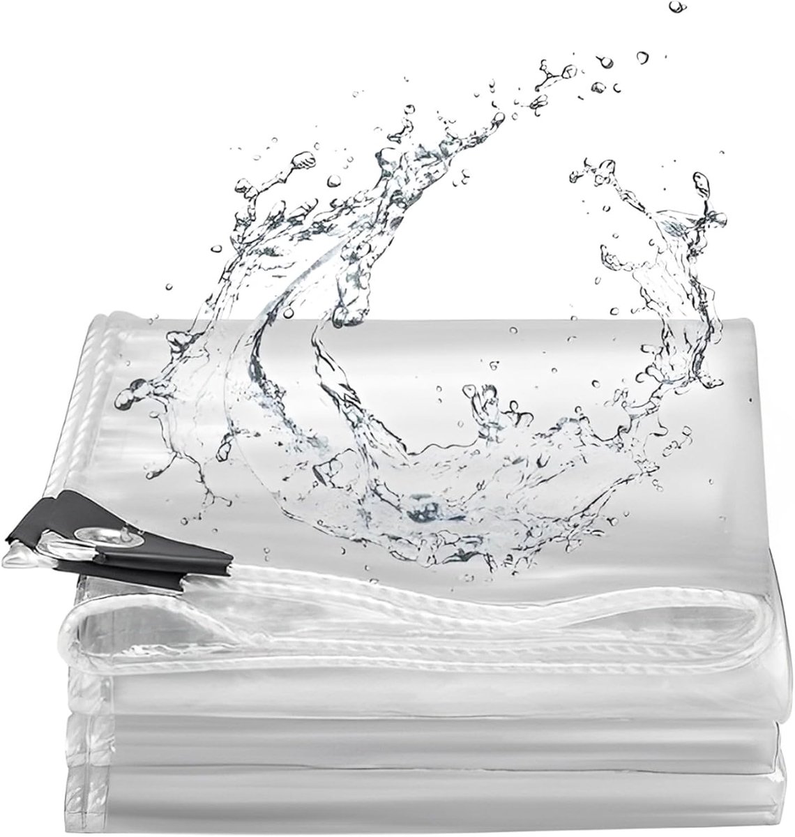 Dekzeil transparant 2,4 x 4,8 m - pvc - waterdicht - optimaal lichtinval - ShopVlot