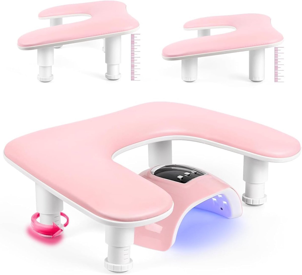 Manicure handsteun - hoogte verstelbaar - leer - optimale armondersteuning - ShopVlot